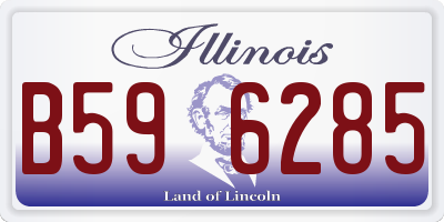 IL license plate B596285