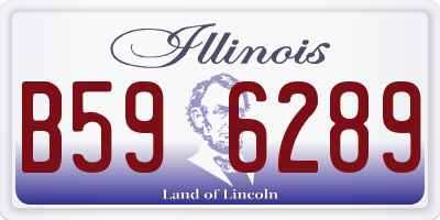 IL license plate B596289