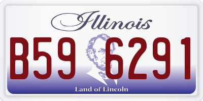 IL license plate B596291