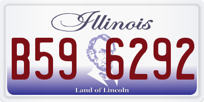 IL license plate B596292