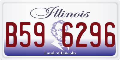 IL license plate B596296