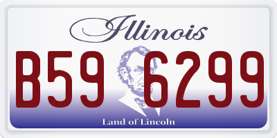 IL license plate B596299