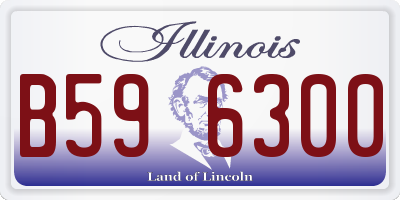 IL license plate B596300