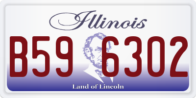IL license plate B596302