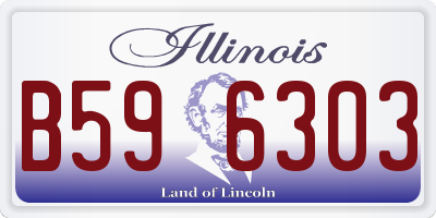 IL license plate B596303
