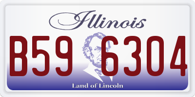 IL license plate B596304