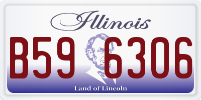 IL license plate B596306