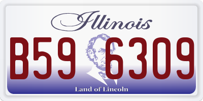IL license plate B596309