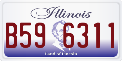 IL license plate B596311
