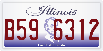 IL license plate B596312
