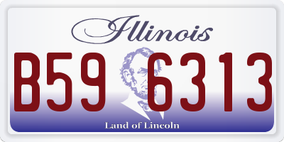 IL license plate B596313