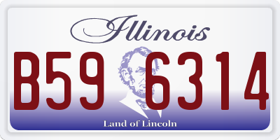 IL license plate B596314