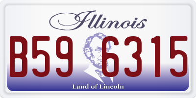 IL license plate B596315