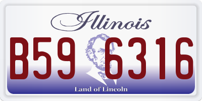 IL license plate B596316