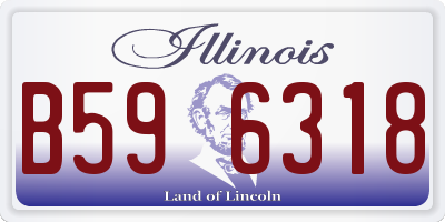 IL license plate B596318