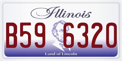 IL license plate B596320