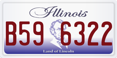 IL license plate B596322
