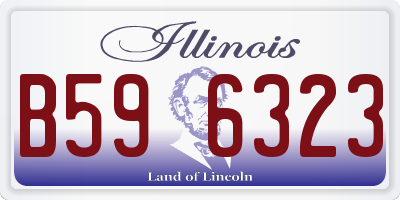 IL license plate B596323
