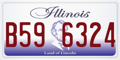 IL license plate B596324