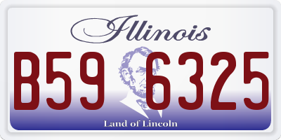 IL license plate B596325