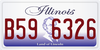 IL license plate B596326