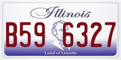 IL license plate B596327