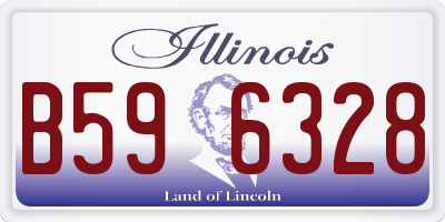 IL license plate B596328