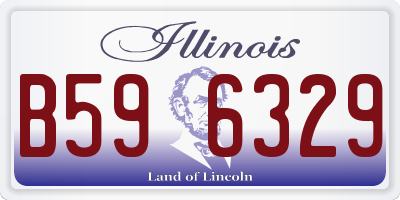 IL license plate B596329