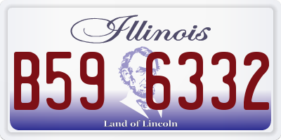 IL license plate B596332