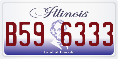 IL license plate B596333