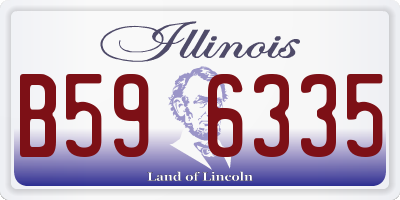IL license plate B596335