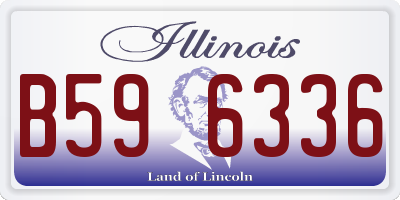 IL license plate B596336