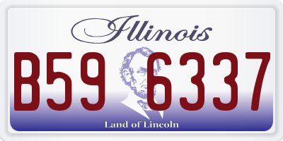 IL license plate B596337