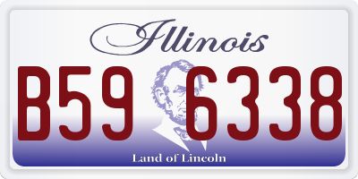 IL license plate B596338