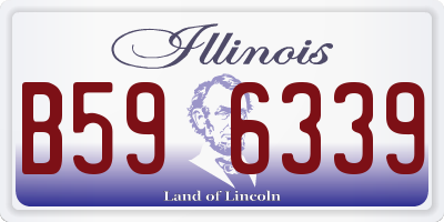 IL license plate B596339