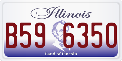 IL license plate B596350