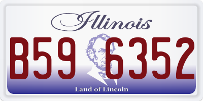 IL license plate B596352