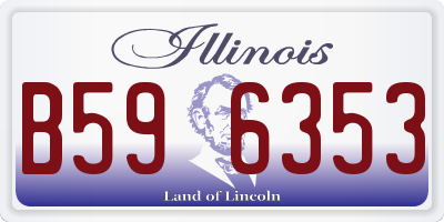 IL license plate B596353