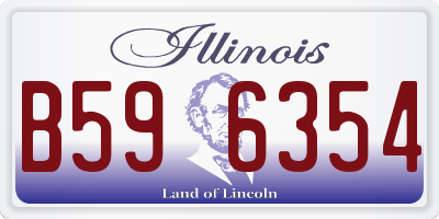 IL license plate B596354