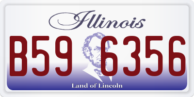 IL license plate B596356