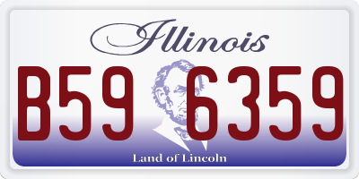 IL license plate B596359