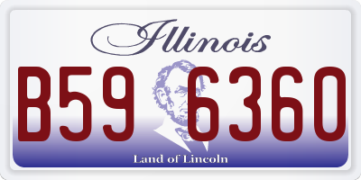 IL license plate B596360
