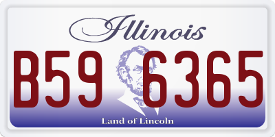 IL license plate B596365