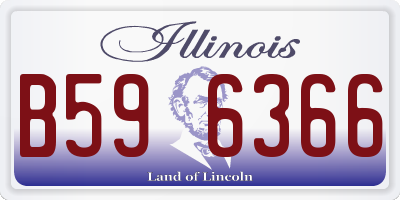 IL license plate B596366