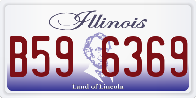IL license plate B596369