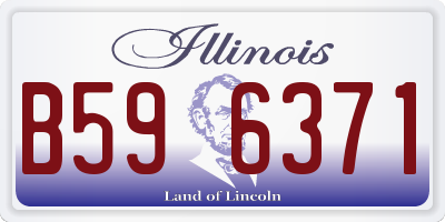 IL license plate B596371