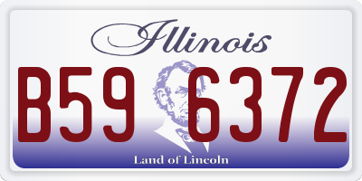 IL license plate B596372