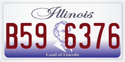 IL license plate B596376