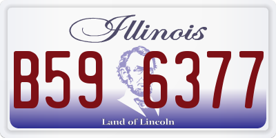 IL license plate B596377