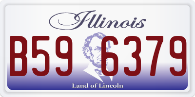 IL license plate B596379